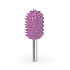 Valec s Guľat&yacute;m vrcholom pr-19mm stopka 6mm-EXTR&Eacute;MNE VARIANTY, Granulatie Saburr Giga ASPRA - Violeta