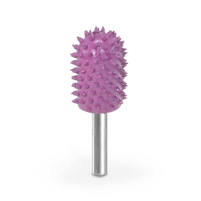 Valec s Guľat&yacute;m vrcholom pr-19mm stopka 6mm-EXTR&Eacute;MNE VARIANTY, Granulatie Saburr Giga ASPRA - Violeta