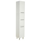 Dulap baie tip coloana GN0201, 3 compartimente, picioare reglabile, 30x180x30 cm