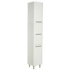 Dulap baie tip coloana GN0201, 3 compartimente, picioare reglabile, 30x180x30 cm