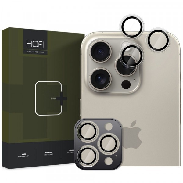 Folie de protectie Camera Spate HOFI CamRing PRO+ pentru Apple iPhone 16 Pro Max / 16 Pro, Sticla Securizata, Transparenta