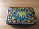 CUTIE DIN TABLA penru CEAI veche vintage pentru ceai TEA The De L Elphant hobby