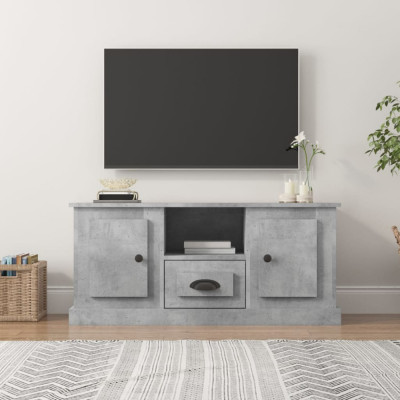 Comoda TV, gri beton, 100x35,5x45 cm, lemn prelucrat GartenMobel Dekor foto