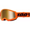 MBS Ochelari motocross/enduro STRATA2 portocaliu-neon/negru 100%, Cod Produs: 26013492PE