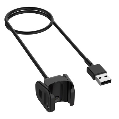 Cablu de incarcare Edman pentru Bratara Fitbit Charge 3, Negru foto