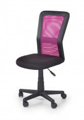 Scaun de birou pentru copii, tapitat cu stofa si piele ecologica &amp;quot;Cosmo&amp;quot; Pink / Black, l42xA56xH88-98 cm foto