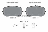 TEXTAR 2296201 set placute frana,frana disc