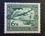 Germania (Grossdeutsches Reich 1944) Poștă Aeriană "25 Jahre Deutscher Luftpostdienst / Junkers Ju 90" (6+4Pf Verde, MINT / Neștampilat) CLK1