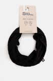 Jack Wolfskin fular &icirc;mpletit Merino culoarea negru, uni, 1906102