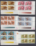 1989 LP 1226 EXPOZITIA FILATELICA MONDIALA PARIS BLOCURI DE 4 TIMBRE MNH, Nestampilat