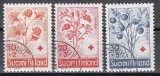 Finlanda 1958 - Flori - Organizația caritabilă Crucea Roșie, Stampilat