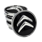 Set 4 capace jante aliaj CITROEN 60 mm, Negru