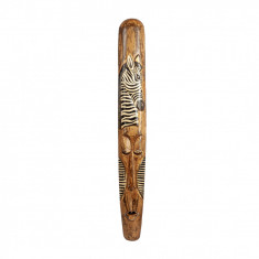 Masca din lemn cu tematica africana Tribala Zebra