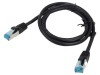 Patch cord F/UTP 5e 0,75m negru 26AWG PVC, Vention