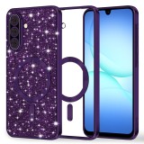Husa premium Samsung Galaxy A17 5G Asteroid GSM Luxury Glitter MagSafe, mov