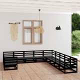 Cumpara ieftin Set mobilier de grădină, 11 piese, lemn masiv de pin
