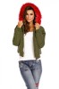 K551-143 Jacheta cu gluga imblanita, M/L, S/M