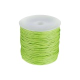 Snur din bumbac cerat, diametru 0,8 mm, lungime 25 m, Verde deschis