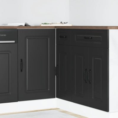 vidaXL Dulap de bucătărie &amp;bdquo;Kalmar&amp;rdquo; negru, lemn stratificat 854319 foto