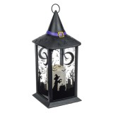 Felinar Decorativ de Halloween cu LED, Negru, 14x14x35cm, CMCLASS