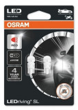 Set 2 Buc Led Osram W5W 12V 0,6W W2,1X9,5D 6000K Rosu LEDriving SL 2825DRP-02B