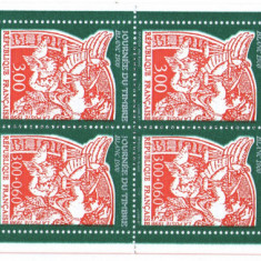Franta 1998 - ziua marcii postale, 3 serii neuzate in carnet filatelic