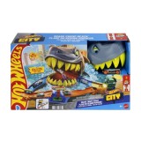 HOT WHEELS CITY PISTA DE CURSE PLAJA RECHINULUI CHOMP CU MASINUTA INCLUSA