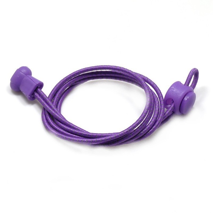 Mov - Sireturi elastice inteligente, functie NO TOUCH, Reflectorizante, 3MM, MODERATE, SIRETILA