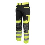 Cumpara ieftin Pantalon reflectorizant slim-fit / verde - 2xl