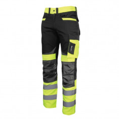 Pantalon reflectorizant slim-fit / verde - 2xl