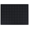 Cap dus ploaie dreptunghiular negru 40x30 cm, otel inoxidabil, duze anticalcar