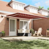 vidaXL Marchiză retractabilă automată antracit 350x250 cm