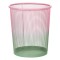 Coș de Gunoi Metalic, 8.5 L, Culoare Roz Verde Ombre, Diametru 23 cm x &Icirc;nălțime 27 cm