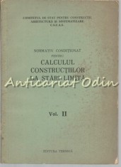 Normativ Conditionat Pentru Calculul Constructiilor La Stari Limita