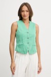 United Colors of Benetton vestă culoarea verde, un singur rand de nasturi, 2LEDDJ00G