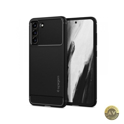 Husa pentru Samsung Galaxy S21 FE 5G G990 Spigen Rugged Armor Neagra ACS03049 foto