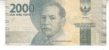 M1 - Bancnota foarte veche - Indonezia - 2000 rupii - 2016