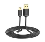 CABLU USB Ugreen, &quot;US132&quot; USB 2.0 (T) la Mini-USB (T) 5 Pin, 1m, conectori auriti, negru, &quot;10355&quot; (timbru verde 0.08 lei) - 6957303813551
