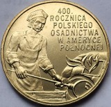 2 Zlote / Zloti 2008 Polonia, Polish Settlement in North America, unc