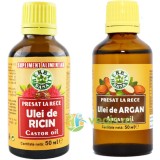 Pachet Ulei de Ricin 50ml + Ulei de Argan 50ml
