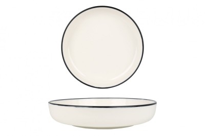 Rinart Bol - Black Edge - Por&amp;Aring;&amp;pound;elan - 19 cm - set de 6 foto