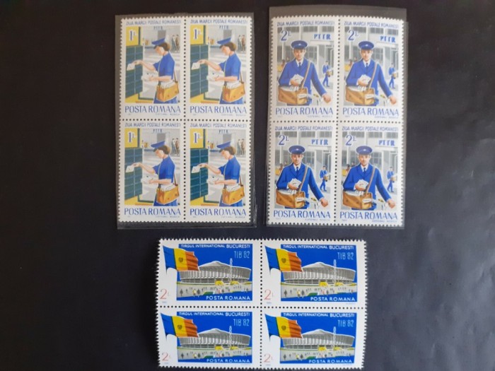 1982 - Diverse serii (bloc de 4)