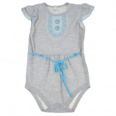 Body cu maneca scurta pentru fete Koala 2490-86-cm, Gri foto