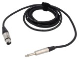 Cablu Audio Jack 6,3mm la XLR Feminin 3m Negru