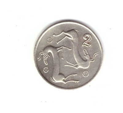 Moneda Cipru 2 cents/centi 1993, stare foarte buna, curata foto