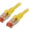 Patch cord S/FTP Cat6 galben 0,5m LSZH