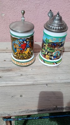 2/Halbe /Portelan Capac Cositor . foto