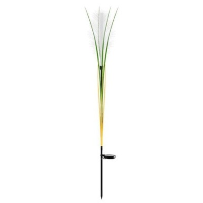 Lampa led incarcare solara 3000k model iarba foto