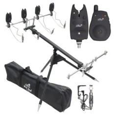 Combo Carp Expert Digital Pentru 2 Lansete, 1 Rod Pod + 2 Avertizori + Receptor + 2 Swingere + Husa De Transport foto