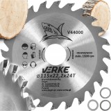 Disc circular vidia 24T, pentru lemn, 115 x 22.2 mm, Verke